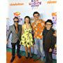 Ben Giroux, comedienne Liz Stewart, actor Cooper Barnes, and actor Michael Cohen at the 2017 Kids Choice Awards.