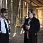 Director Jeremy Alter and Mike Ness on the set of Social Distortion