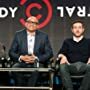 Robin Thede, Larry Wilmore, Rory Albanese present The Nightly Show at 2014 TCAs in Pasadena, CA