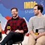 Andy Samberg, Cristin Milioti, and Max Barbakow at an event for The IMDb Studio at Sundance: The IMDb Studio at Acura Festival Village (2020)