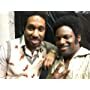 With actor/comedian Chris Redd on the set of Spinning Gold