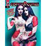 The Soska Sisters on the cover of Coffin Cuties issue 13; makeup by Jennifer Little, Photo by Black Opal Images, and shoot produced by Little Miss Risk.