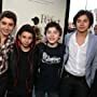 Jansen Panettiere, Jake T. Austin, Moises Arias, and Ryan Ochoa at an event for The Perfect Game (2010)