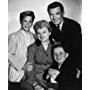 Hugh Beaumont, Barbara Billingsley, Tony Dow, and Jerry Mathers in Leave It to Beaver (1957)