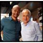Jay Acovone and Damon Wayans on the set of Lethal Weapon for Season 3, Episode 8, 