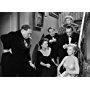 Marilyn Monroe, Anne Baxter, George Sanders, Celeste Holm, Gary Merrill, and Gregory Ratoff in All About Eve (1950)