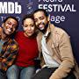 Rashaad Ernesto Green, Zora Howard, and Joshua Boone at an event for The IMDb Studio at Sundance (2015)