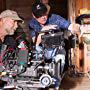 Tom Logan directing on the set of "Campin