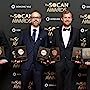 Graeme Cornies with his writing partners Brian Pickett, David Brian Kelly and James Chapple after receiving two 2019 SOCAN awards for Paw Patrol and Daniel Tiger