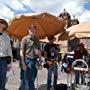 Director Terry Cunningham on set with Director of Photography John Tarver El Dorado Temple Of The Sun Cusco, Peru