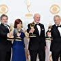 Michael Douglas, Jerry Weintraub, Susan Ekins, Gregory Jacobs, and Michael Polaire at an event for The 65th Primetime Emmy Awards (2013)