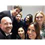 Mike Henry, Alex Borstein, Sara Henry, John Viener, Seth Green, Mila Kunis and Clare Grant backstage at Family Guy Live in Toronto 2013.