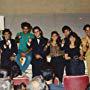 Sudesh Berry, Pooja Bhatt, Ashutosh Gowariker, Aamir Khan, Saif Ali Khan, Shah Rukh Khan, Rahul Roy, Raveena Tandon, and Deepak Tijori in Pehla Nasha (1993)