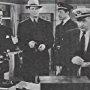 Reed Hadley, William Hall, Edward Keane, John McGuire, and Morgan Wallace in Sea Raiders (1941)