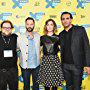 Rose Byrne, Bobby Cannavale, Mark Duplass, Ross Katz, and Nick Kroll at an event for Adult Beginners (2014)