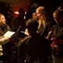 Peter Arrhenius on set with actress Vera Vitali and director Charlotte Brandstrom