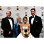 Feature voice actor winner Jen Cody with presenters Bill Farmer, Russi Taylor, and Tony Anselmo (voices of Goofy, Minnie Mouse, and Donald Duck)