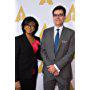 Oscar nominee Alan Wenkus with Academy President Cheryl Boone Isaacs at the Oscar Nominees lunch.