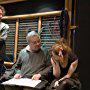 Helena Bonham Carter, Tim Burton, and Stephen Sondheim in Sweeney Todd: The Demon Barber of Fleet Street (2007)