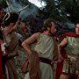 Diane Baker, Robert Brown, Barry Coe, John Crawford, Richard Egan, Charles Fawcett, Yorgos Moutsios, and Nikos Papakonstantinou in The 300 Spartans (1962)