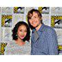Maurissa Tancharoen and Jed Whedon at an event for Agents of S.H.I.E.L.D. (2013)