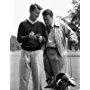 George Stevens with son George Stevens Jr. at Lakeside Golf Course in Burbank, California