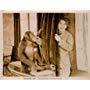 Syd Chaplin and Akka the Chimp in The Missing Link (1927)