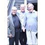 Mark Rydell , Brian Connors and George Segal outside after a stage performance of Brian