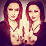 Promotional still of the Soska Sisters for the sinful second season of Hellevator.