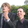 Ewen Bremner and Kris Marshall in Death at a Funeral (2007)
