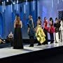 Alyssa Milano, Isaac Mizrahi, Georgina Chapman, Andrea Riseborough, and Irina Shabayeva in Project Runway All Stars: All the World