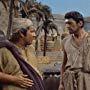 Jean Simmons, Peter Ustinov, and Edmund Purdom in The Egyptian (1954)