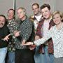 Billy Crystal, John Goodman, John Lasseter, Randy Newman, Darla K. Anderson, and Pete Docter in Monsters, Inc. (2001)