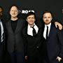 Clifton Collins Jr., John Hillcoat, Aaron Paul, and Anthony Mackie at an event for Triple 9 (2016)