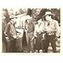 Johnny Mack Brown, Henry Hall, Jennifer Holt, and Jack Ingram in Raiders of San Joaquin (1943)