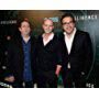 Executive producers Barry Schindel and Tripp Vinson and executive producer and creator Michael Seitzman arrive at CNET