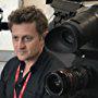 Alex Winter directing documentary at The Guardian offices in London.