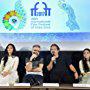 Majid Majidi, Ishaan Khattar, Shareen Mantri Kedia, and Malavika Mohanan at an event for Beyond the Clouds (2017)