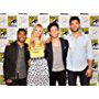 Damon Dayoub, Ritesh Rajan, Kyle Harris, and Emma Ishta at an event for Stitchers (2015)