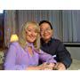 Meryl Streep and Michael Goi on the set of "Web Therapy"