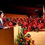 LOS ANGELES, CA. JUNE 26, 2018. Diego Tinoco addresses the graduates, Walt Disney Concert Hall, 30th annual “Celebration 2018: Honoring Academic Achievements of Foster Youth.”
