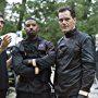 Michael B. Jordan, Michael Shannon, and Ramin Bahrani in Fahrenheit 451 (2018)