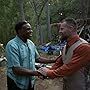 Keith David and Luke Massy on the set of Savage Dog Dir. Jesse V Johnson