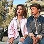 Michael J. Fox and Claudia Wells in Back to the Future (1985)