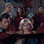 Kirstie Alley, Walter Koenig, William Shatner, Bibi Besch, DeForest Kelley, George Takei, Merritt Butrick, and Nichelle Nichols in Star Trek II: The Wrath of Khan (1982)