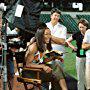 Charles Stone III (right) directs Angela Bassett (center) while producer Maggie Wilde (left of Stone) and Director of Photography Shane Hurlbut (right of Bassett) look on.