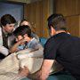 Freddie Highmore, Michael Muhney, Samantha Sloyan, and Dylan Kingwell in The Good Doctor (2017)