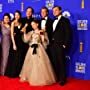 Brad Pitt, Leonardo DiCaprio, Quentin Tarantino, David Heyman, Shannon McIntosh, Margaret Qualley, and Julia Butters at an event for 2020 Golden Globe Awards (2020)