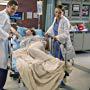 Justin Chambers, Chandra Wilson, Camilla Luddington, AJ Achinger, and Nicolas Bechtel in Grey