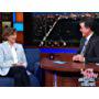 Annette Bening and Stephen Colbert in The Late Show with Stephen Colbert (2015)
